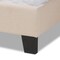 Baxton Studio Ramon Beige Linen Upholstered Full Size Panel Bed with Nailhead Trim 163-10504 - alternate 4